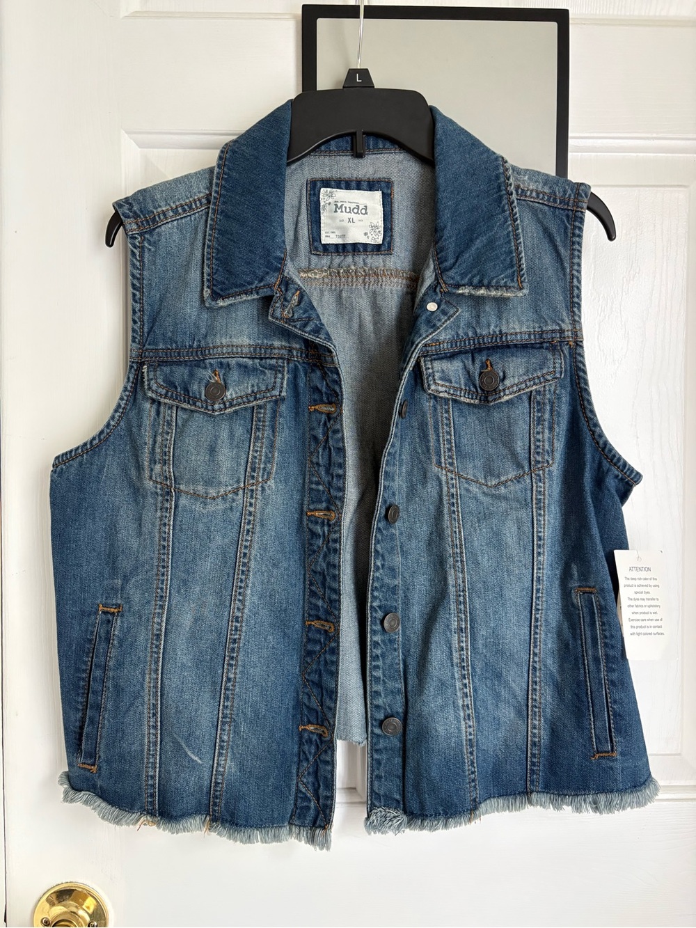 Mudd Light Blue Denim Vest - Casual Layering